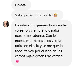 Testimonio de estudiante de Coreano Ilustrado